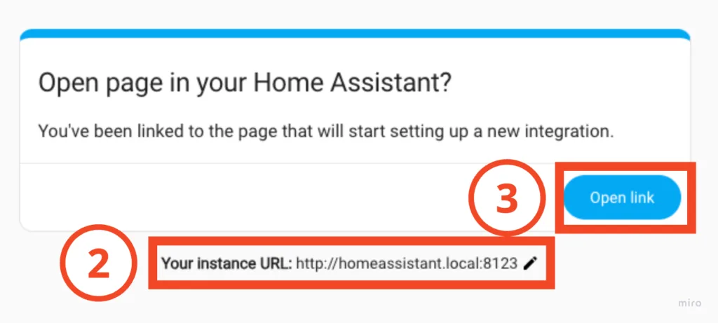 ESP32-S3-BOX-3 deploys Home Assistant localized voice assistant, 3 personalized teaching methods – Home Assistant step-by-step teaching EP 10 25 確認 Home Assistant 實體位址預設是 "http://homeassistant.local:8123",如果你在安裝 Home Assistant 時有自己變更,記得這裡要換成可以連接到 Home Assistant 的 URL!點擊「Open Link」